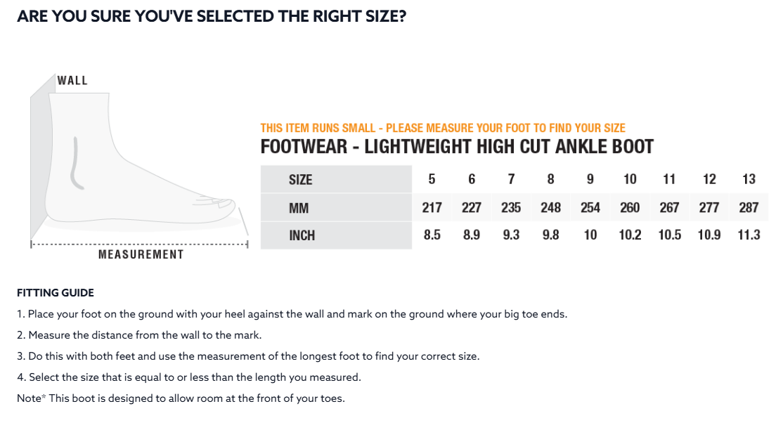 Lightweight High Cut Boot